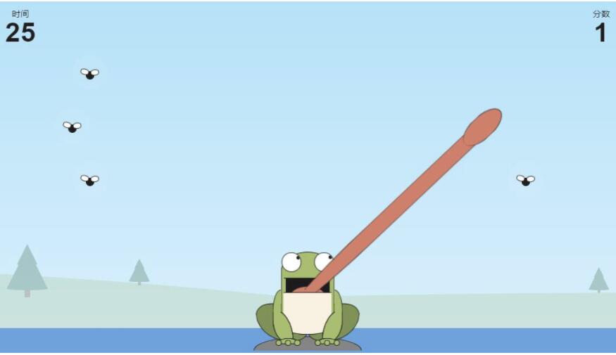 青蛙吃蚊子小游戏网站源码，自适应手机端插图1-S14源码网