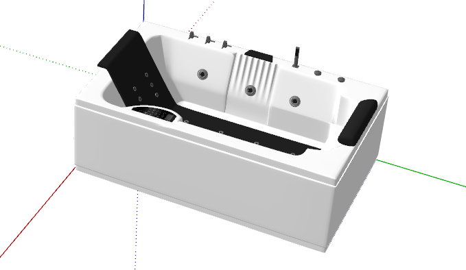 全自动恒温浴缸模型SU模型插图-S14资源网