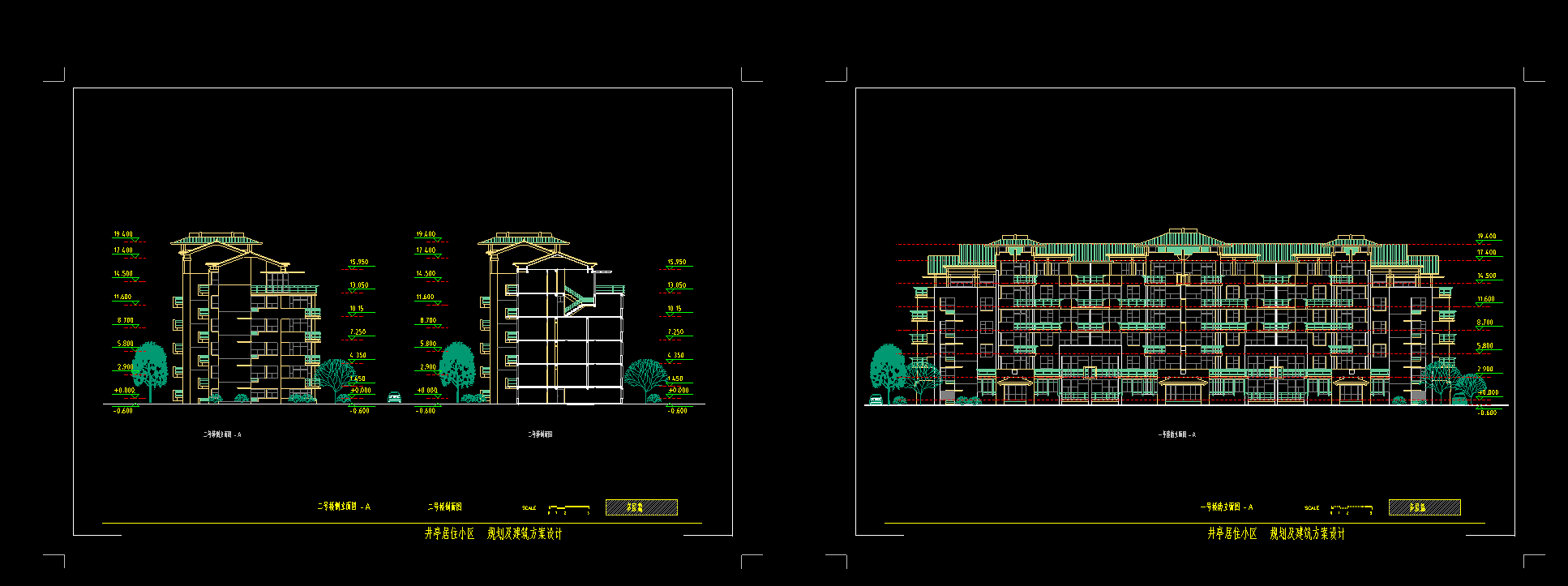 园林 景观 施工图 多层住宅 规划 方案设计 CAD图纸-S14资源网